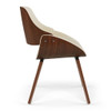 Malden - Bentwood Dining Chair With Wood Back - Natural / Dark Bown