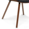 Malden - Bentwood Dining Chair With Wood Back - Distressed Black