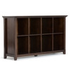Acadian - 8 Cube Storage Sofa Table - Brunette Brown