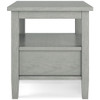 Warm Shaker - End Table - Fog Gray