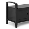Warm Shaker - Entryway Storage Bench - Black