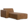Rex - 2 Seater Sofa And Left Chaise - Brown
