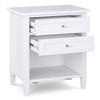 Warm Shaker - Bedside Table - White