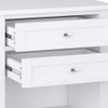 Warm Shaker - Bedside Table - White