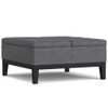 Dover - Lift Top Coffee Table Storage Ottoman - Gray