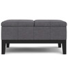 Dover - Lift Top Coffee Table Storage Ottoman - Gray