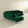 Brooke - Sectional Sofa Left Facing - Green