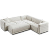 Solo - Corner Sectional Sofa With Ottoman - Cream