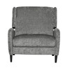 Oversized Textured Pushback Recliner - Gray / Dark Brown