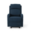 Wide Manual Rocker Standard Recliner - Navy Blue