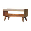 Nordic Style Storage Bench - Oak