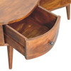 Large Wave Coffee Table, 1 Drawer - Chestnut