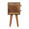 Extra Mini Curved Bedside Table - Oak