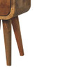 Extra Mini Curved Bedside Table - Oak