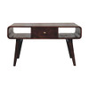 Curved Coffee Table - Walnut