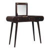 Dressing Table With Foldable Mirror - Walnut