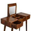 Foldable Mirror Table - Chestnut