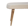 Boucle Nordic Bench - Cream