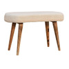 Boucle Nordic Bench - Cream
