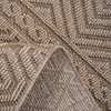 Guros - 5' X 7' Geometric Indoor / Outdoor Area Rug - Mocha