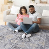 Payas - 8' X 10' Traditional Area Rug - Gray / Blue