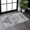 Payas - 2' X 3' Medallion Area Rug - Cream / Blue