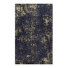 Maval - 4' X 6' Washable Area Rug - Black / Gold