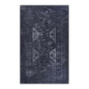Maval - 4' X 6' Washable Area Rug - Black / Gray