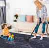 Maval - 4' X 6' Washable Area Rug - Black / Gray