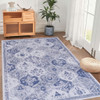 Maval - 9' X 12' Area Rug Washable - Blue