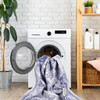 Maval - 9' X 12' Area Rug Washable - Blue