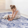 Maval - 2' X 3' Washable Area Rug - Blue