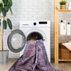 Maval - 9' X 12' Washable Area Rug - Burgundy
