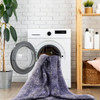 Maval - 9' X 12' Washable Area Rug - Anthracite