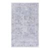 Maval - 6' X 9' Washable Area Rug - Blue / Cream