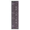 Maval - 2'6'' X 10' Washable Runner Rug - Black / Burgundy