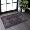 Maval - 2' X 3' Washable Area Rug - Burgundy