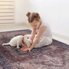 Maval - 2' X 3' Washable Area Rug - Burgundy
