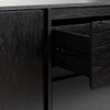Scandi - Sideboard With Beveled Drawers - Black