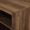 Modern Transitional 3 Shelf Open Storage 70" TV Stand For 80" TVs - Rustic Oak