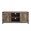 Farmhouse Barn Door TV Stand For TVs Up To 65" - Gray Wash