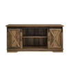 Farmhouse Sliding X Barn Door 58" TV Stand For 65" TVs - Rustic Oak