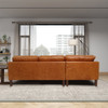 Juno - Sectional Left Waxy Sofa - Cognac