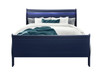 Charlston - Queen Bed With LED - Blue