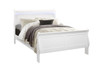Charlston - Full Bed With LED - White