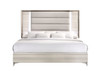Star - King Bed With LED - White