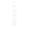 Etagere Bookcase Ladder 5 Tier For Office - White