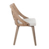 Charlotte - Farmhouse Chair (Set of 2) - White Washed / Cream