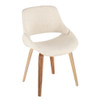Fabrico - Mid-Century Modern Dining Chair (Set of 2) - Cream / Zebra