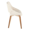 Fabrico - Mid-Century Modern Dining Chair (Set of 2) - Cream / Zebra